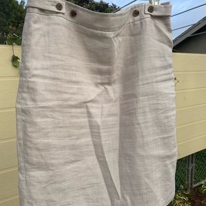 J Crew linen pencil skirt